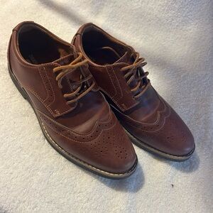 Boys Deer Stags Joel Wingtip Oxford Shows Sz 6 Y Brown